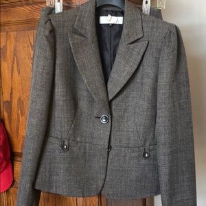 Brown tahari suit set